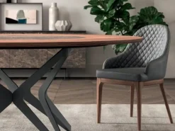 Tavolo rotondo Dna Ozzio in legno, prezzo scontato!