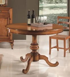 Tavolo rotondo in legno English round Lion's in Offerta Outlet