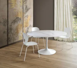 Tavolo rotondo in marmo Around Unico italia in Offerta Outlet