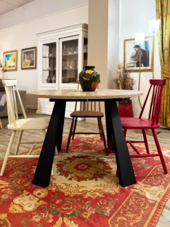 Tavolo rotondo Saturnino La seggiola scontato del 40%