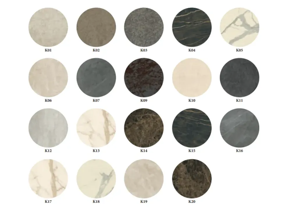 Tavolo sagomato in ceramica Arpa di Compar in Offerta Outlet