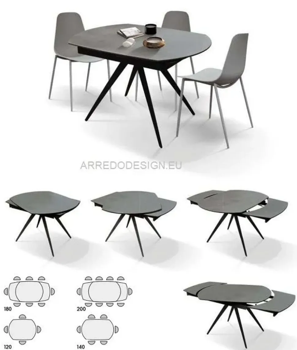 Tavolo sagomato Tempor 1920 Collezione esclusiva scontato del 50%