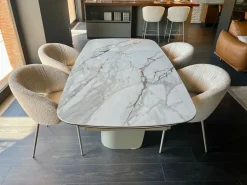 Tavolo sagomato Twins di Calligaris a prezzo riservato