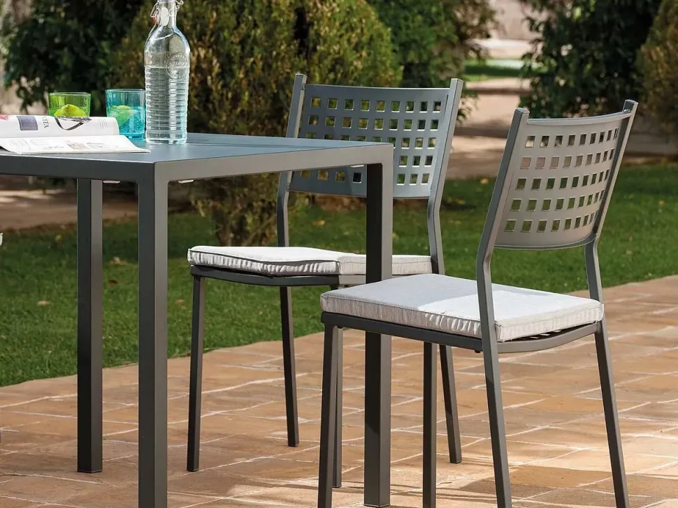 Tavolo scontato da giardino Tavolo quatris 90 x 90 grigio antico Vermobil