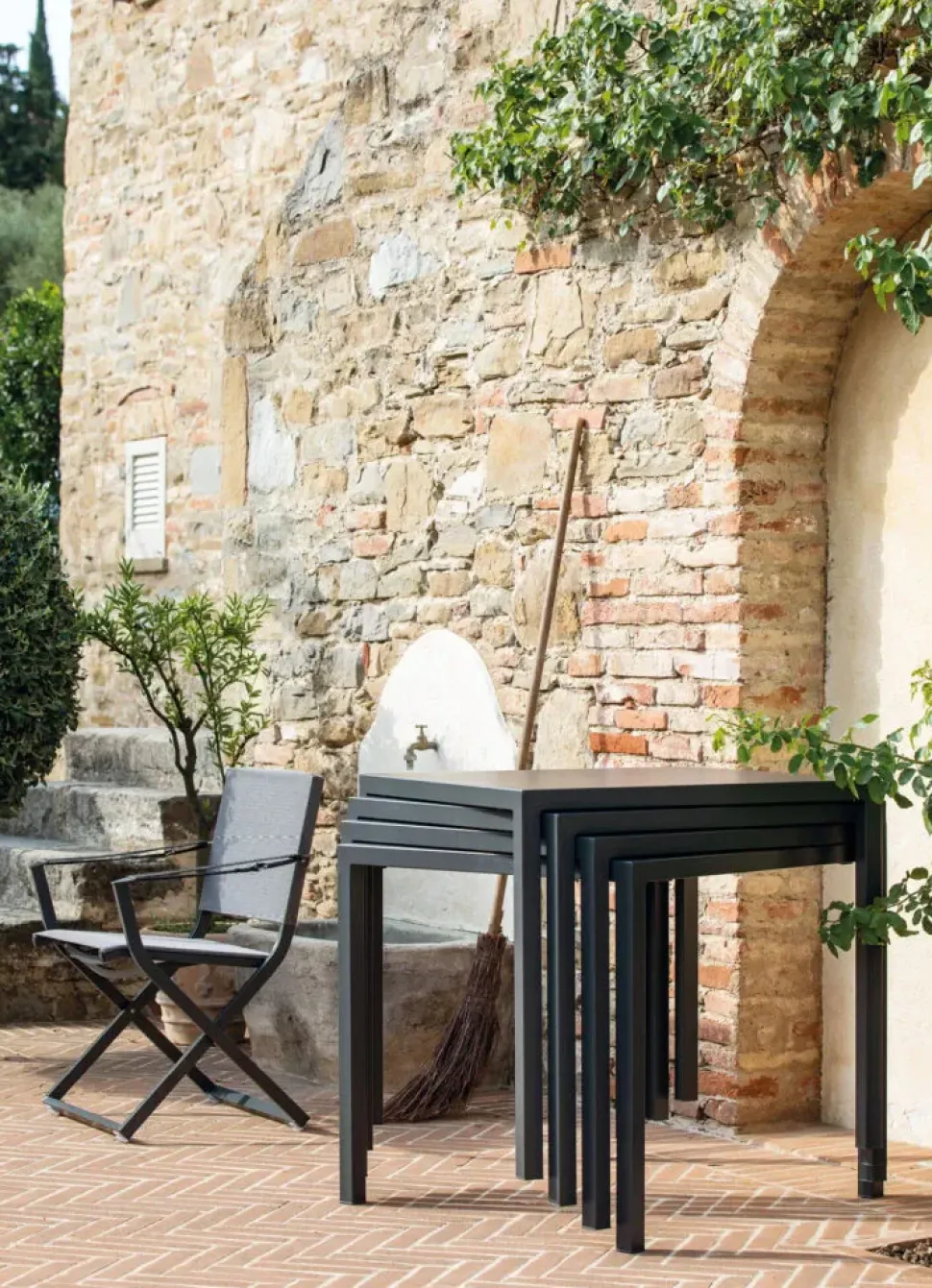 Tavolo scontato da giardino Tavolo quatris 90 x 90 grigio antico Vermobil