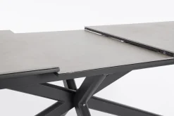 Tavolo scontato da giardino Tavolo pascal allungabile 200-26 cm con 8 poltrone krion antracite Bizzotto