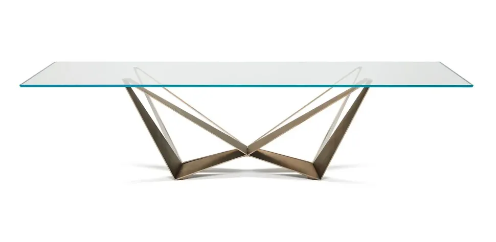 Tavolo Skorpio Cattelan italia in vetro Fisso