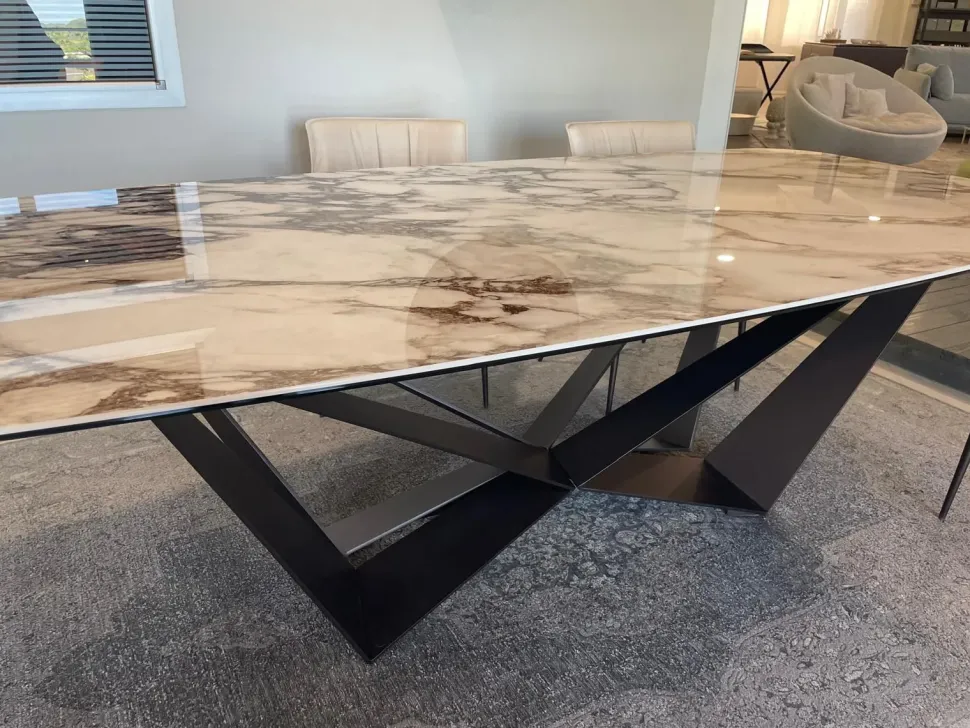 Tavolo Skorpio Cattelan italia in ceramica Fisso scontato 25%