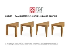 Tavolo Slooping Fgf mobili in legno Allungabile scontato 50%