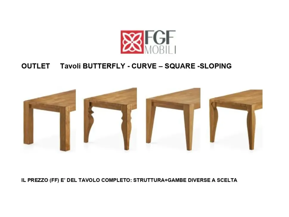 Tavolo Slooping Fgf mobili in legno Allungabile scontato 50%