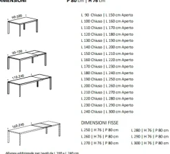 Tavolo su misura allungabile finitura al campione RAL