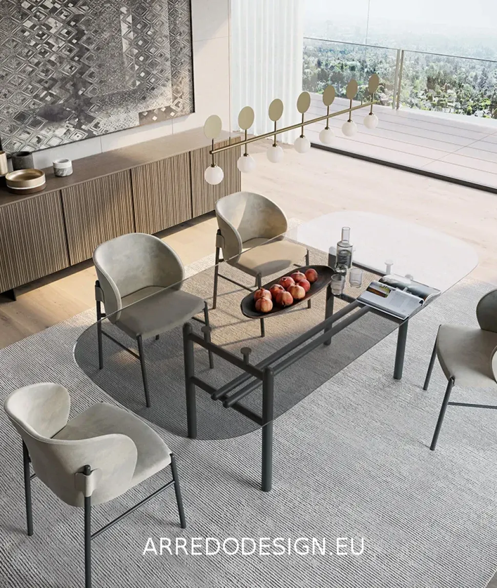 Tavolo Supernova Dall'agnese in vetro Fisso scontato 30%