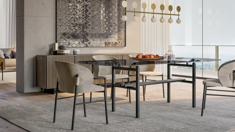 Tavolo Supernova Dall'agnese in vetro Fisso scontato 30%