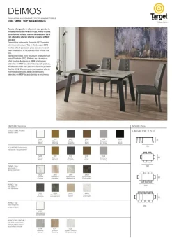 TAVOLO Target point Deimos * SCONTATO a PREZZI OUTLET