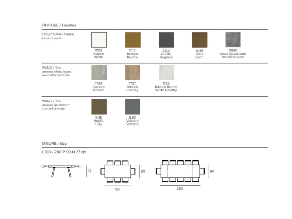 TAVOLO Target point Grecale SCONTATO a PREZZI OUTLET