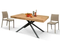 Tavolo Tavolo allungabile in laminato rovere  Mobilificio bellutti in OFFERTA OUTLET -51%