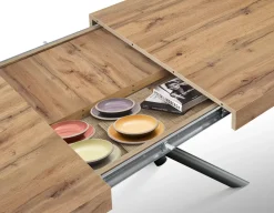 Tavolo Tavolo allungabile in laminato rovere  Mobilificio bellutti in OFFERTA OUTLET -51%