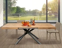 Tavolo Tavolo allungabile in laminato rovere  Mobilificio bellutti in OFFERTA OUTLET -51%