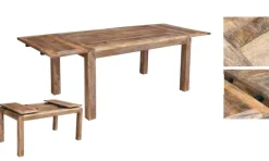 Tavolo Tavolo allungabile  brest con 2 prolunghe  Outlet etnico a prezzo scontato