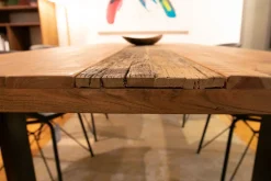 Tavolo Tavolo artigianale massello scortecciato  Artigianale in OFFERTA OUTLET