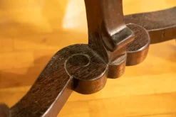 Tavolo Tavolo fratino legno antico massello noce + n. 4 sedie  Artigianale a prezzo ribassato