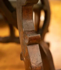 Tavolo Tavolo fratino legno antico massello noce + n. 4 sedie  Artigianale a prezzo ribassato