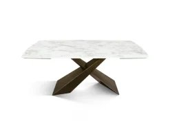 Tavolo Tavolo in ceramica bianco arabesco  Mobilificio bellutti in OFFERTA OUTLET -42%