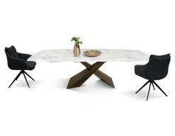 Tavolo Tavolo in ceramica bianco arabesco  Mobilificio bellutti in OFFERTA OUTLET -42%