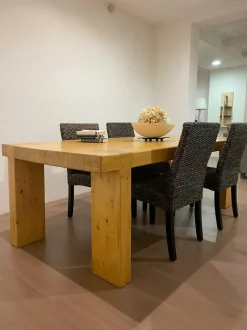 Tavolo Tavolo in listellare di abete Artigianale in legno Fisso scontato 28%