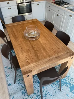 Tavolo Tavolo legno mod clamp Domus arte in legno Rettangolare allungabile scontato 25%