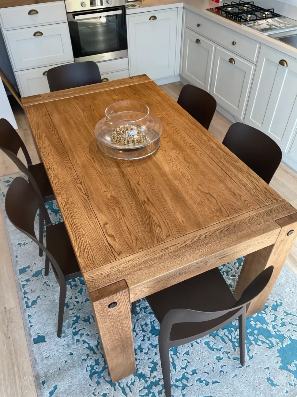 Tavolo Tavolo legno mod clamp Domus arte in legno Rettangolare allungabile scontato 25%