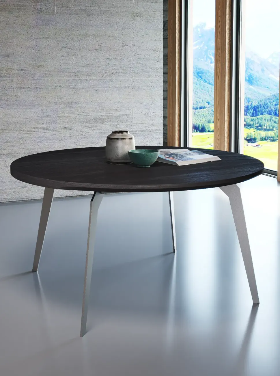 Tavolo Tavolo rotondo gamba in metallo di Artigianale scontato del 25%