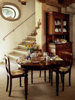 Tavolo Tavolo rotondo Parlani in legno Rotondo allungabile scontato 60%