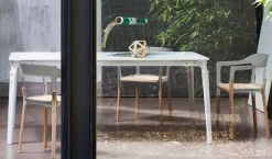 Tavolo Tavolo steelwood 90x90 in hpl bianco magis Magis in OFFERTA OUTLET -58%