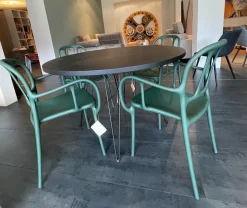 Tavolo Tavolo tondo gambe metallo Zr a prezzo scontato