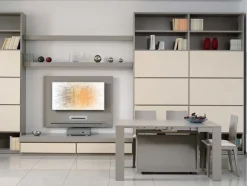 Tavolo Tavolo-consolle mod.helsinky Fratelli elli in legno Quadrato allungabile scontato 50%