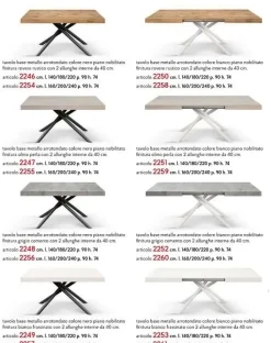 Tavolo Tempor 2254 Collezione esclusiva in OFFERTA OUTLET -50%