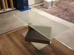 Tavolo vetro Reflex Asso di quadri in offerta outlet!