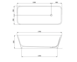 Vasca da bagno in Resina modello Mendi next lucida Mastella a prezzo scontato