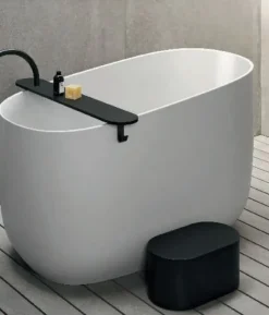 Vasca da bagno modello Dip vasca freestanding Rexa in Corian SCONTATA