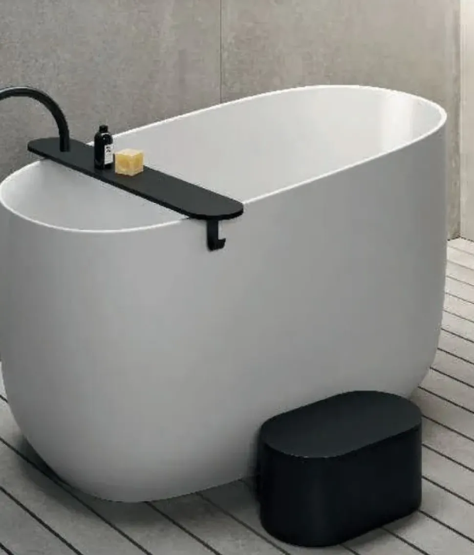 Vasca da bagno modello Dip vasca freestanding Rexa in Corian SCONTATA