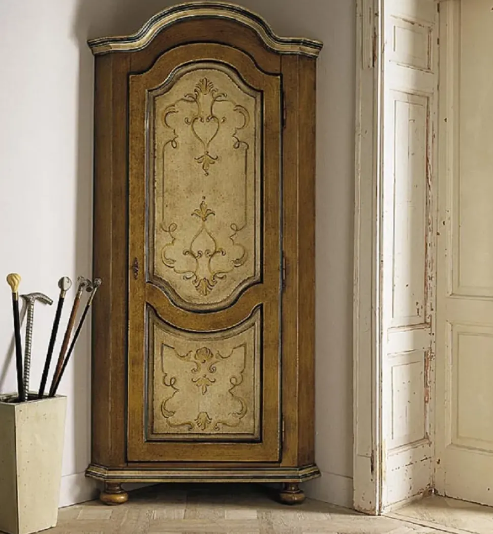 Vetrinetta Angoliera laccata a tempera stile veneziano scontata del 30% Artigianale OFFERTA OUTLET