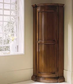 Vetrinetta in legno stile classico Angoliera sagomata scontata del 30% Artigianale