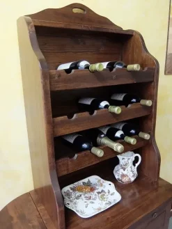 Vetrinetta in legno stile classico Cantina Artigianale