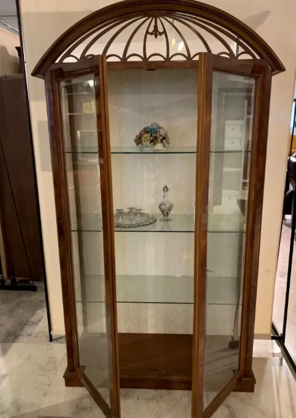 Vetrinetta in legno stile classico Vetrina ditta ezio bellotti Artigianale