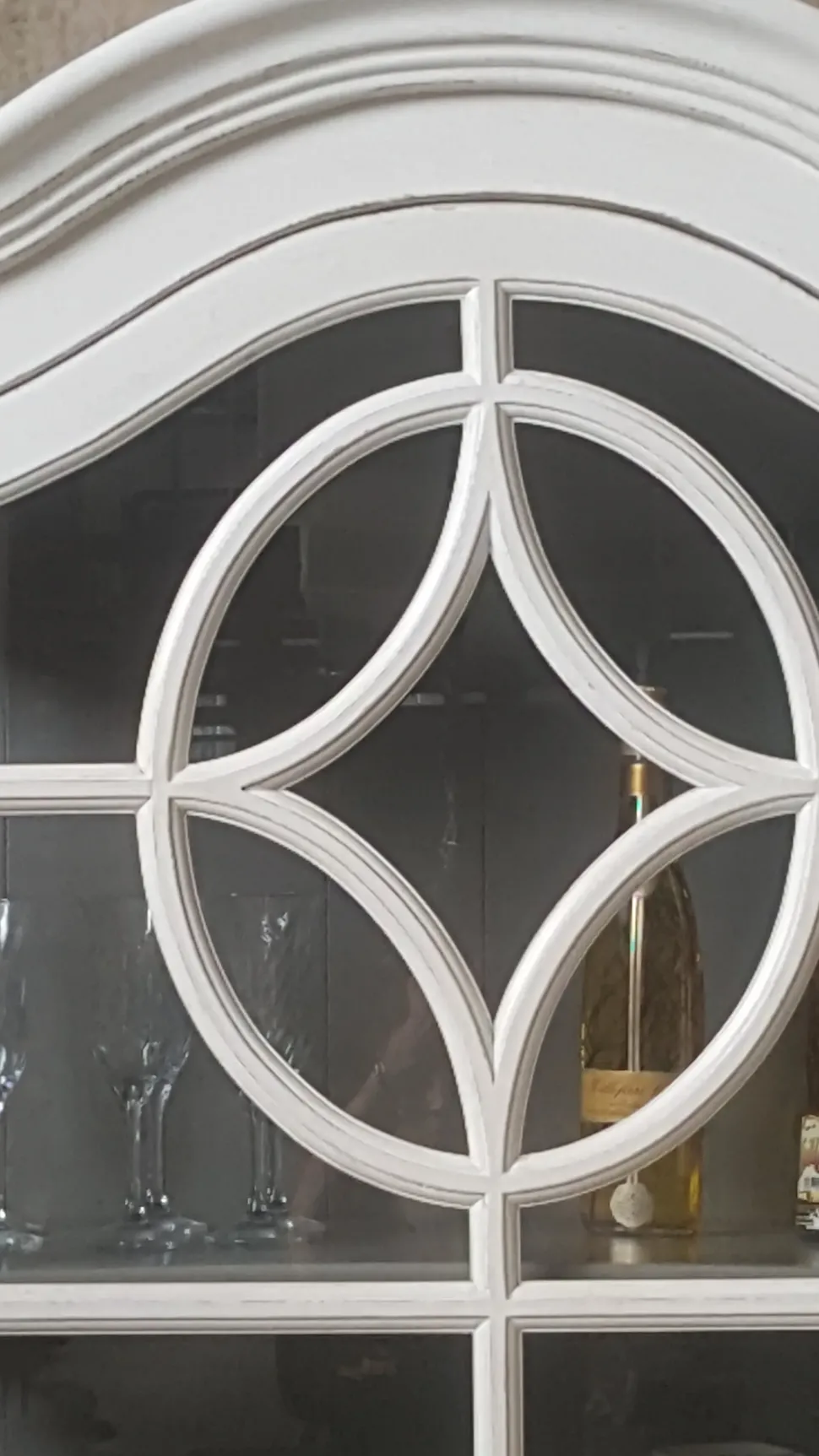 Vetrinetta modello Cristalliera vintage db001349 in stile classico di Dialma brown a PREZZI OUTLET